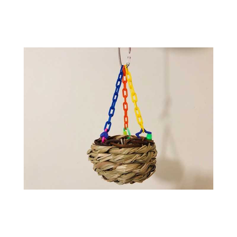 Hanging treat basket