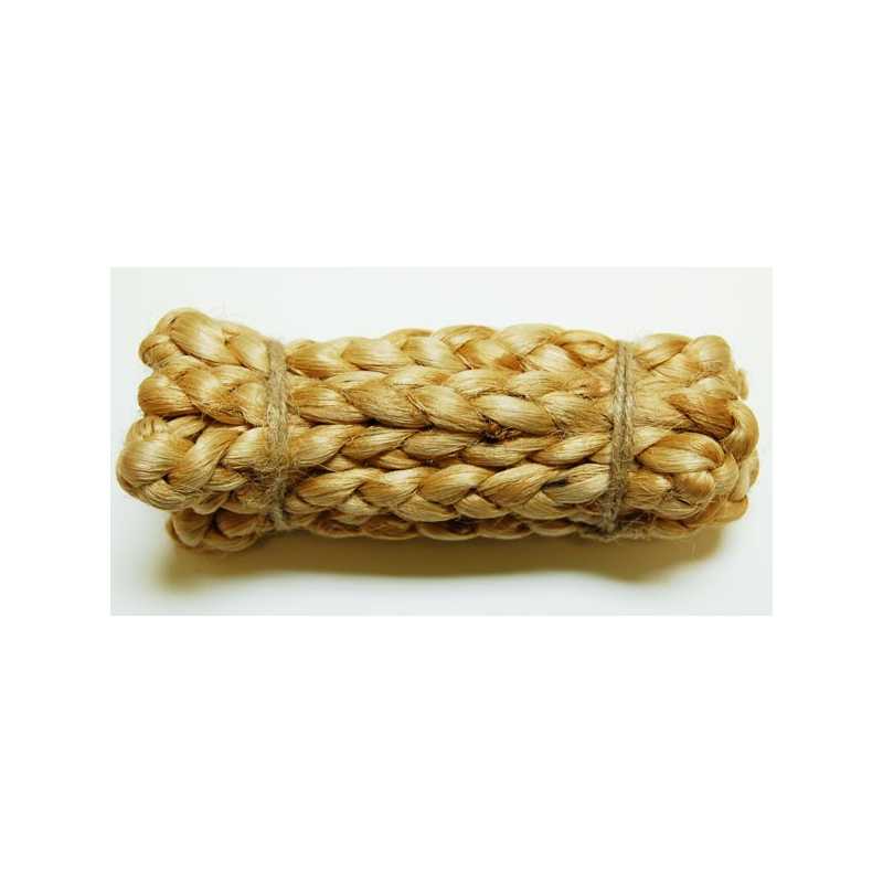 Braided burlap rope