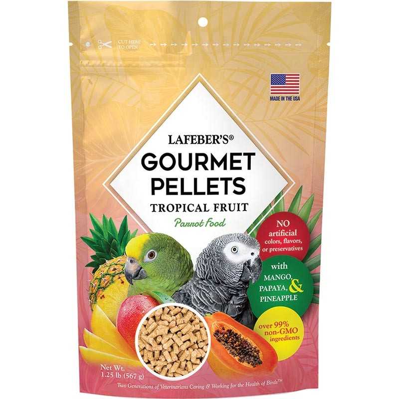 Tropical fruit gourmet pellets perroquet