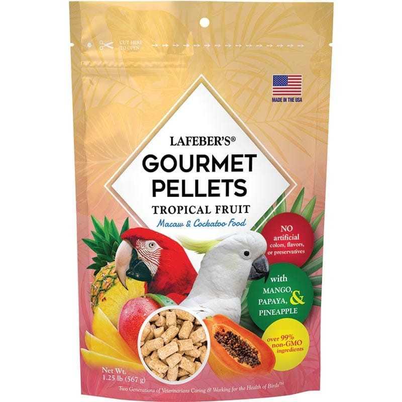 Tropical fruit gourmet pellets ara