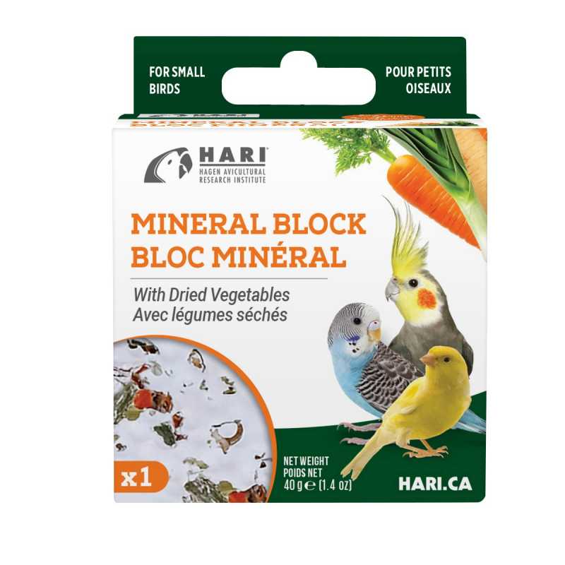 HARI Mineral Block for Small Birds Dried Vegetables