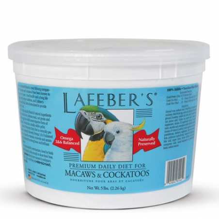 Lafebers macaw/cockatoo pellets